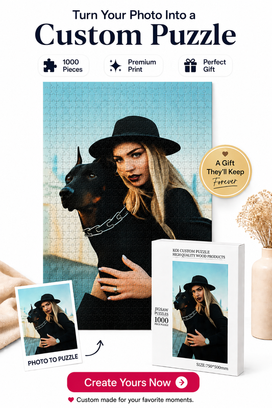 Custom Photo Puzzle – Personalized 1000/1500 Pieces Jigsaw Puzzle from Your Picture